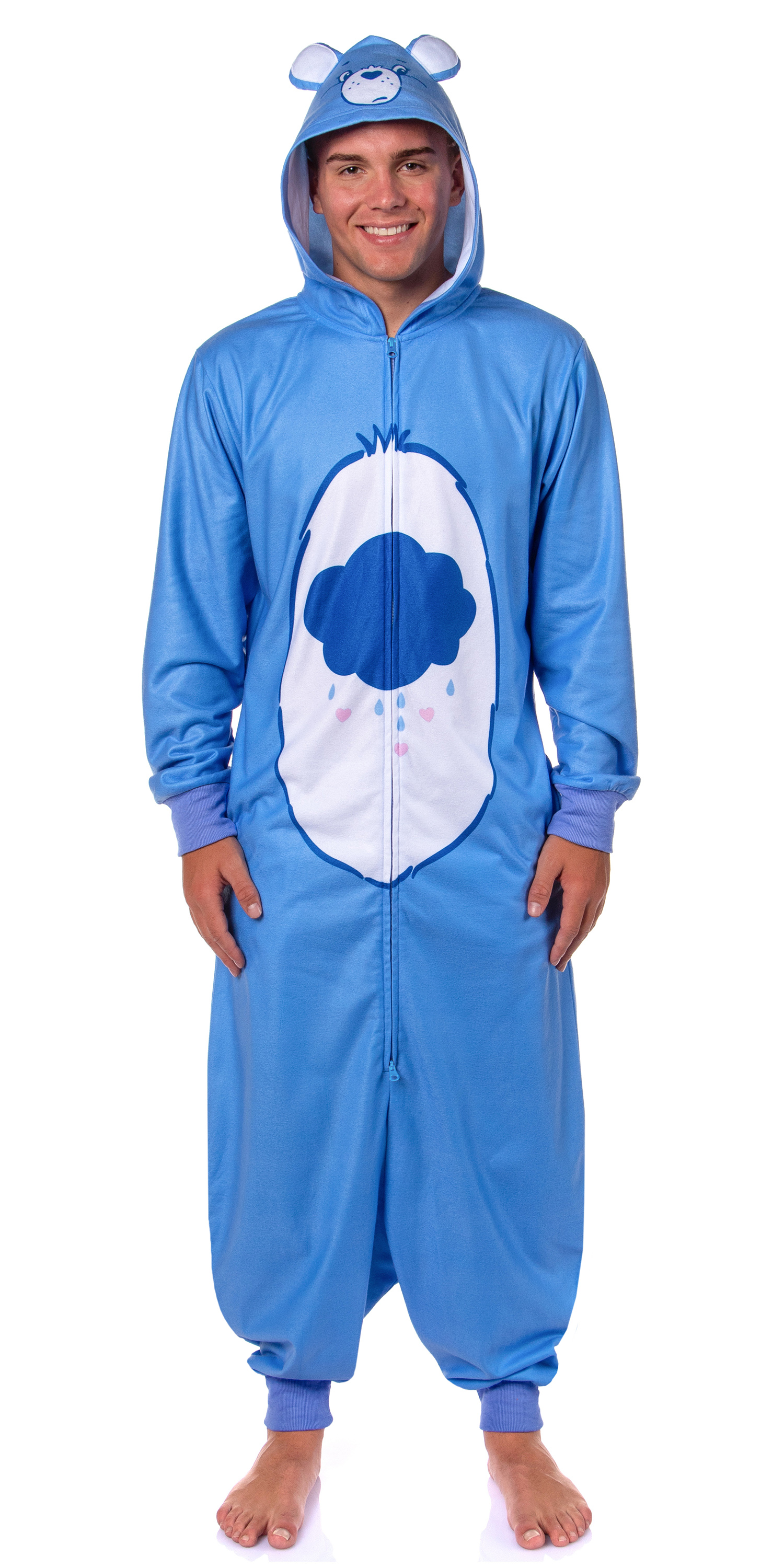 Care Bears Hooded Union Suit One Piece Costume Womens Pajama - Picture 11 of 11