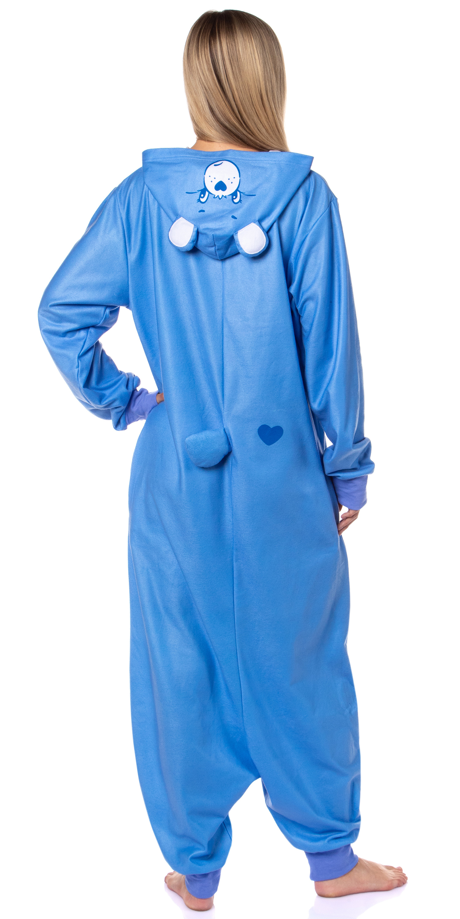 Care Bears Hooded Union Suit One Piece Costume Womens Pajama - Picture 9 of 11