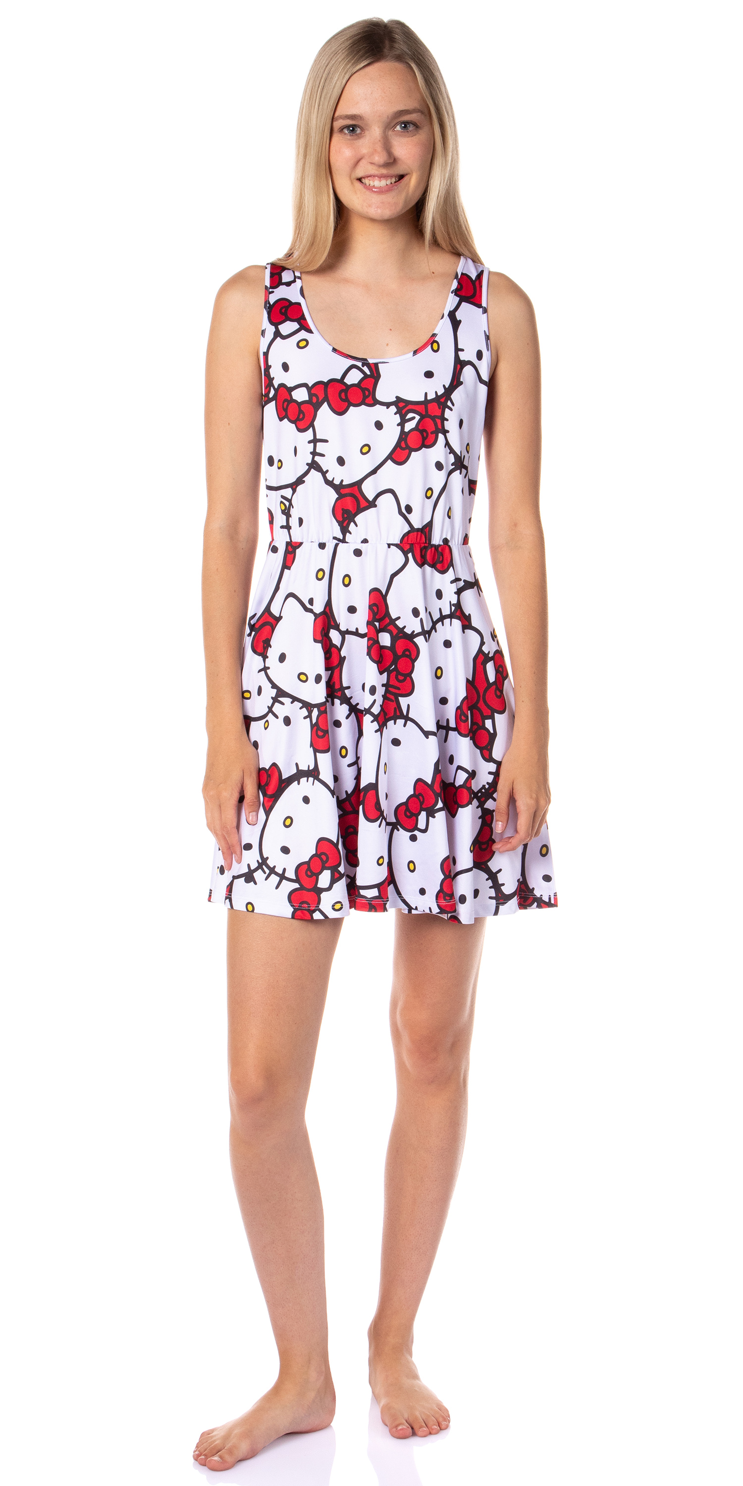 Sanrio Hello Kitty And Friends Women's Casual Spring Adult A-Line Skater Dress - Picture 9 of 10