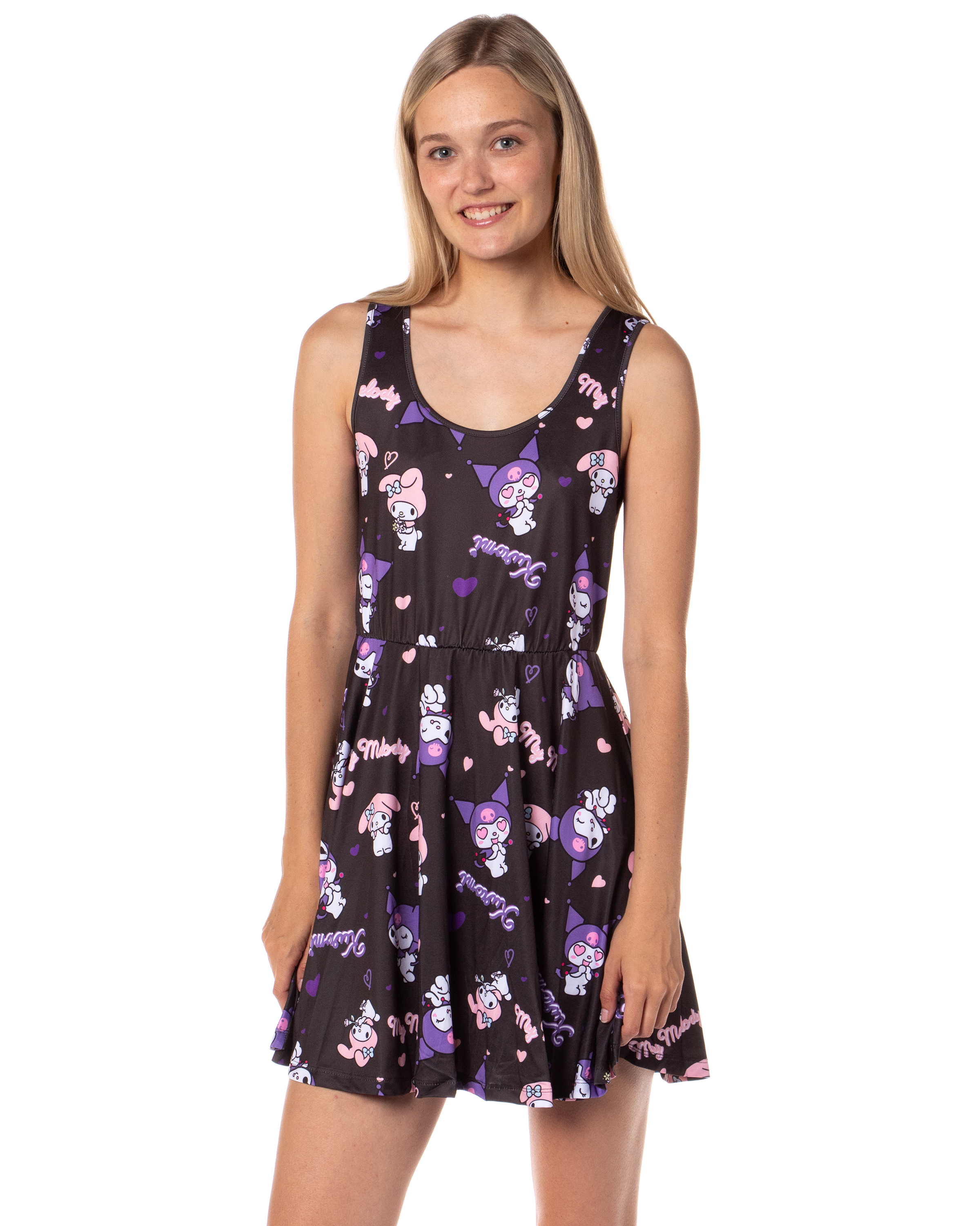 Sanrio Hello Kitty And Friends Women's Casual Spring Adult A-Line Skater Dress - Picture 6 of 10