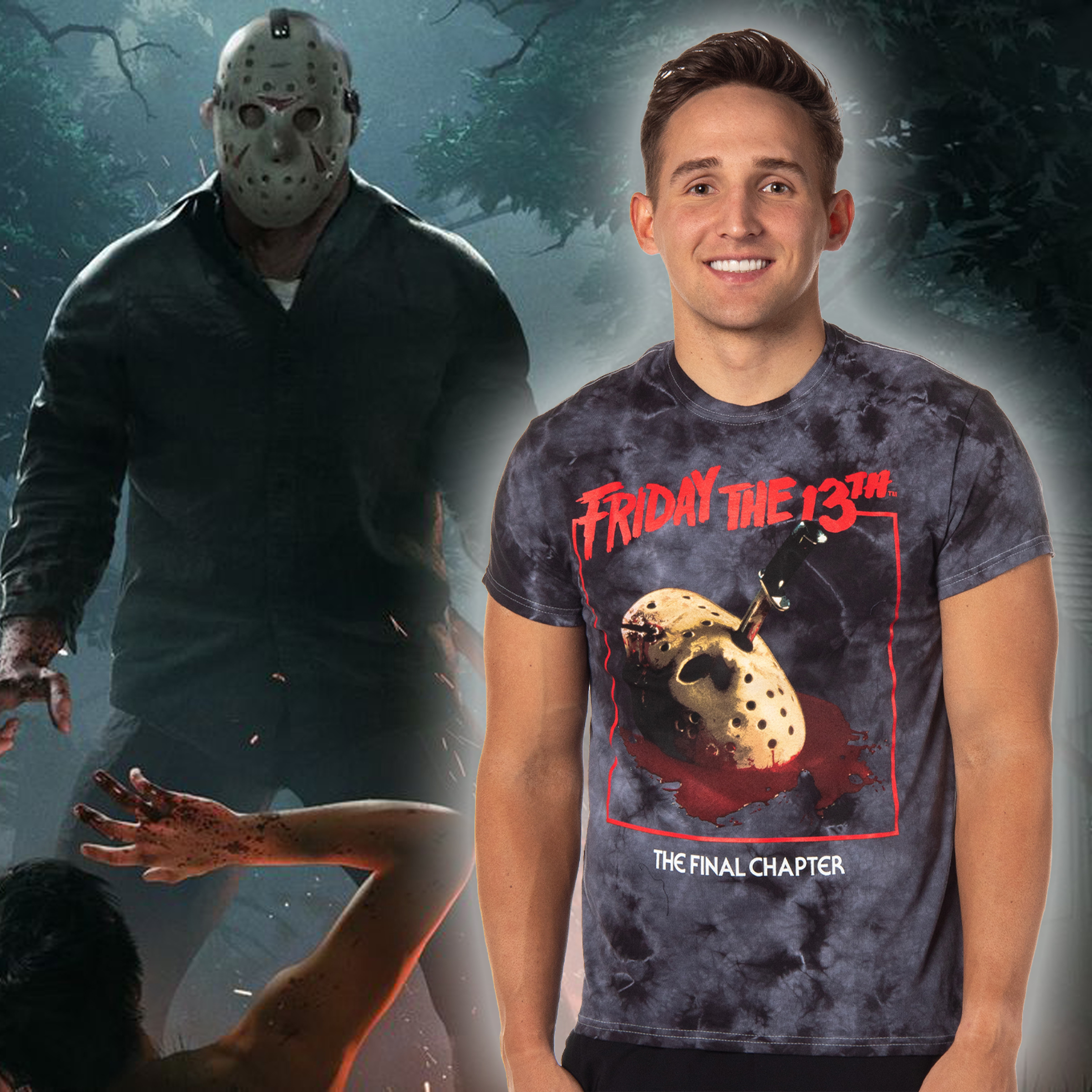 Friday the 13th Men's  Graphic Print Adult Horror T-Shirt