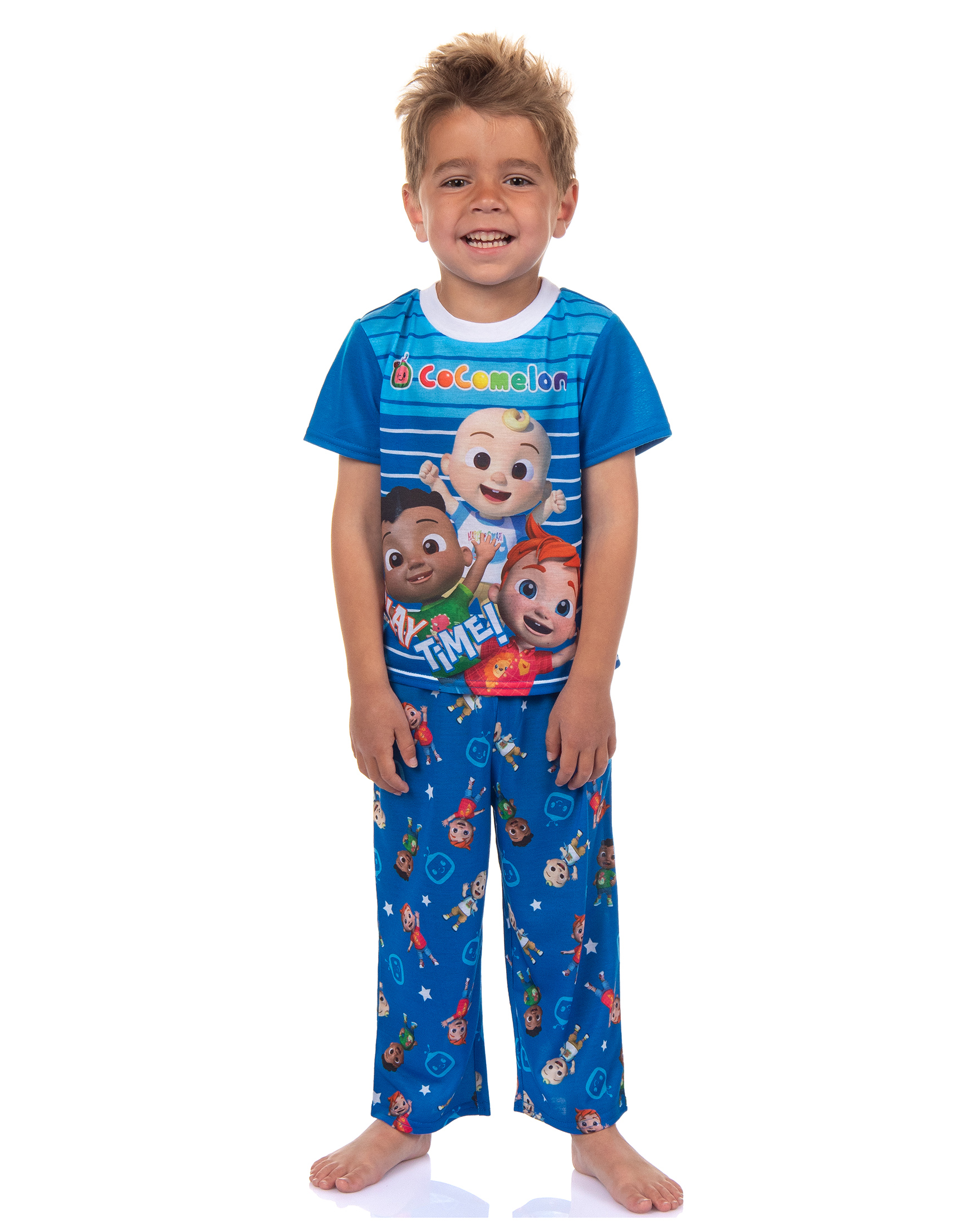 CoComelon Toddler Boys' Play Time Short Sleeve Pajama Shirt Pants 2PC Set - Picture 4 of 18