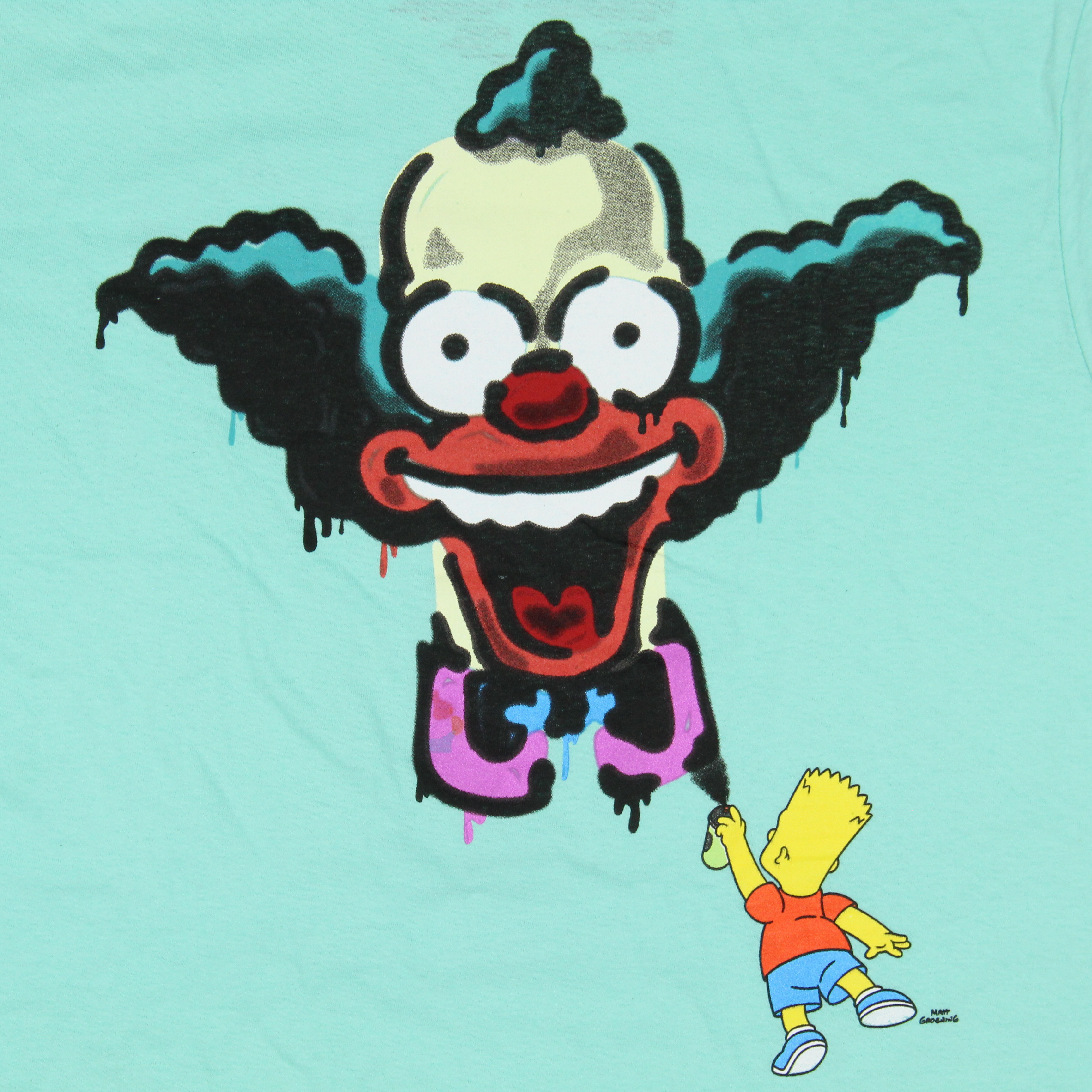 The Simpsons Herren T-Shirt Bart Graffiti Krusty The Clown doppelseitig - Bild 13 von 15