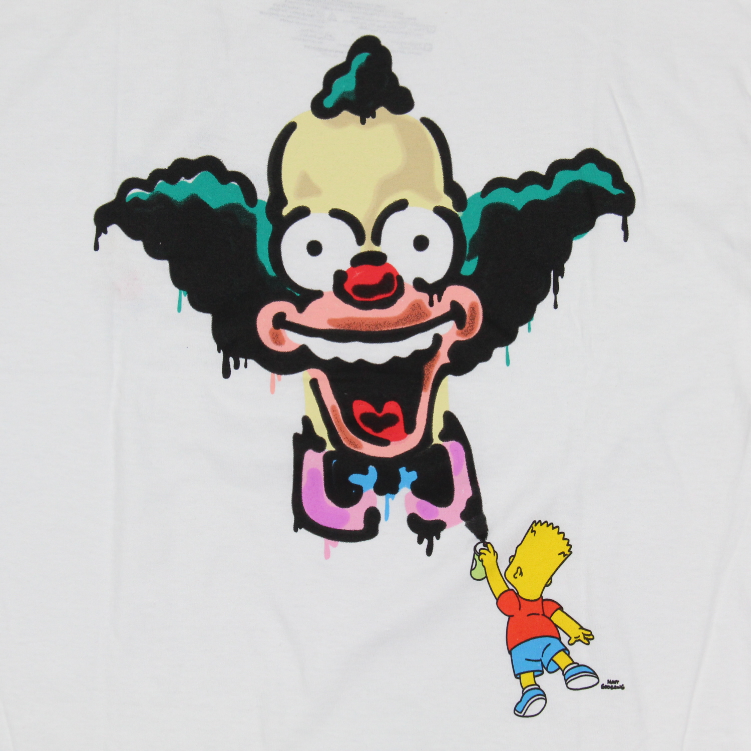 The Simpsons Herren T-Shirt Bart Graffiti Krusty The Clown doppelseitig - Bild 10 von 15