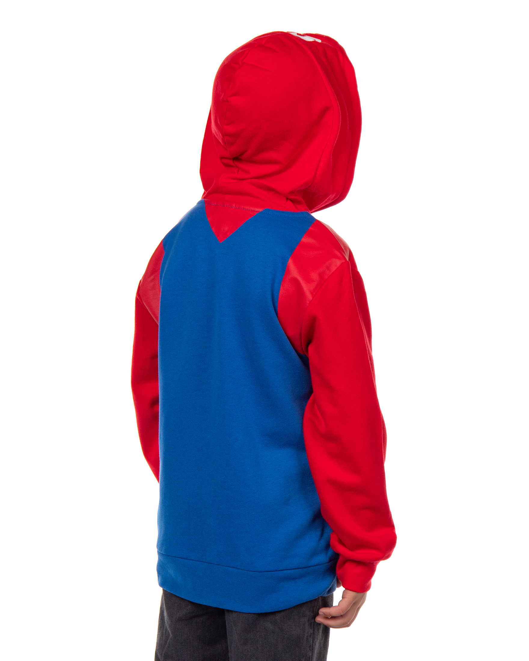 Super Mario Hoodie Boys Nintendo Long Sleeve Zip Up Hooded Sweatshirt - Picture 7 of 15