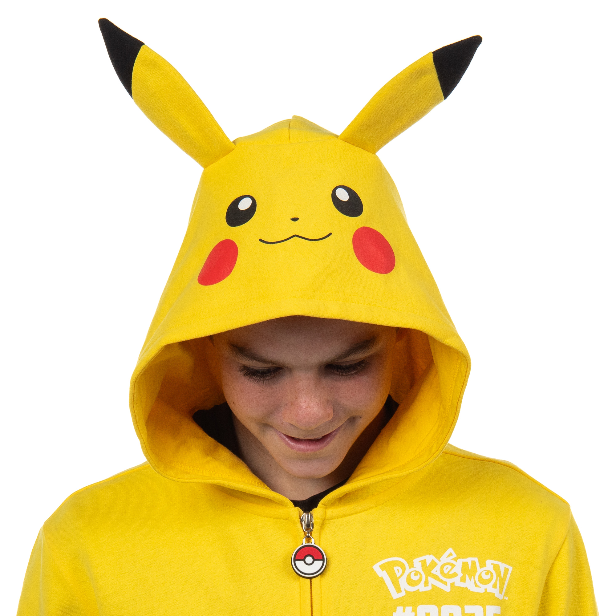 Pokemon Hoodie Kids' Gen 01 Zip-Up 3-D Character Costume Hoodie - Picture 15 of 18