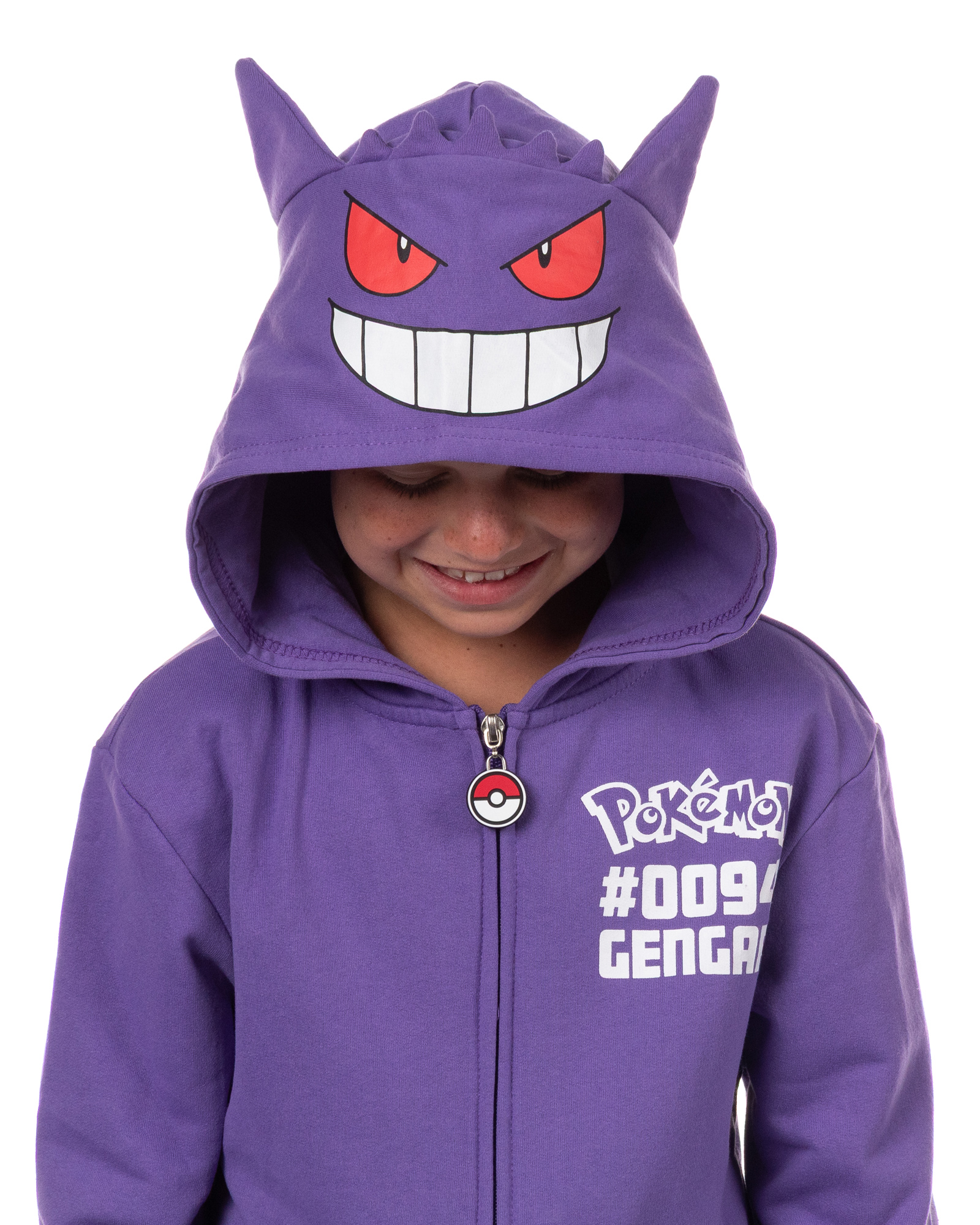 Pokemon Hoodie Kids' Gen 01 Zip-Up 3-D Character Costume Hoodie - Picture 16 of 23