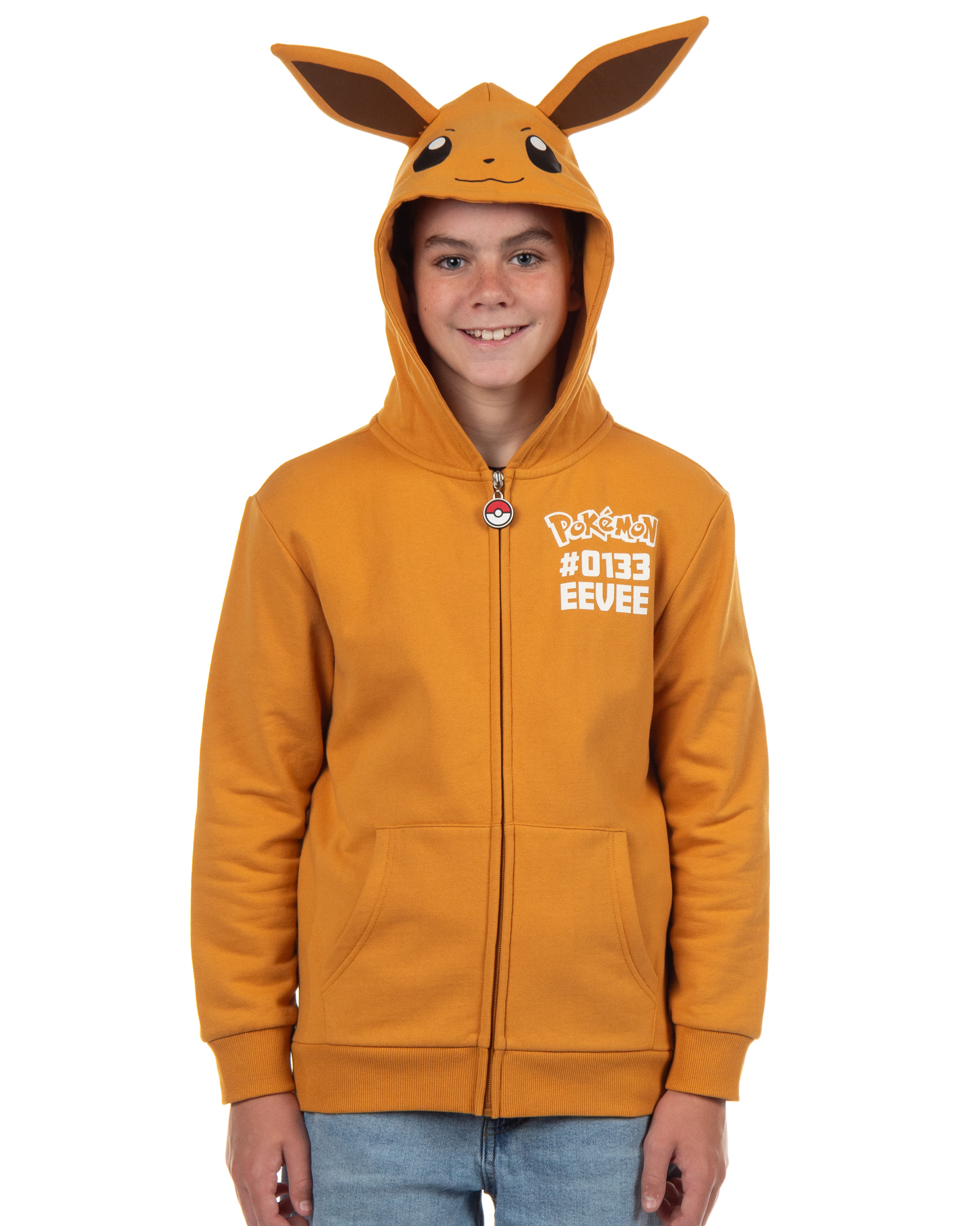Pokemon Hoodie Kids' Gen 01 Zip-Up 3-D Character Costume Hoodie - Picture 11 of 18