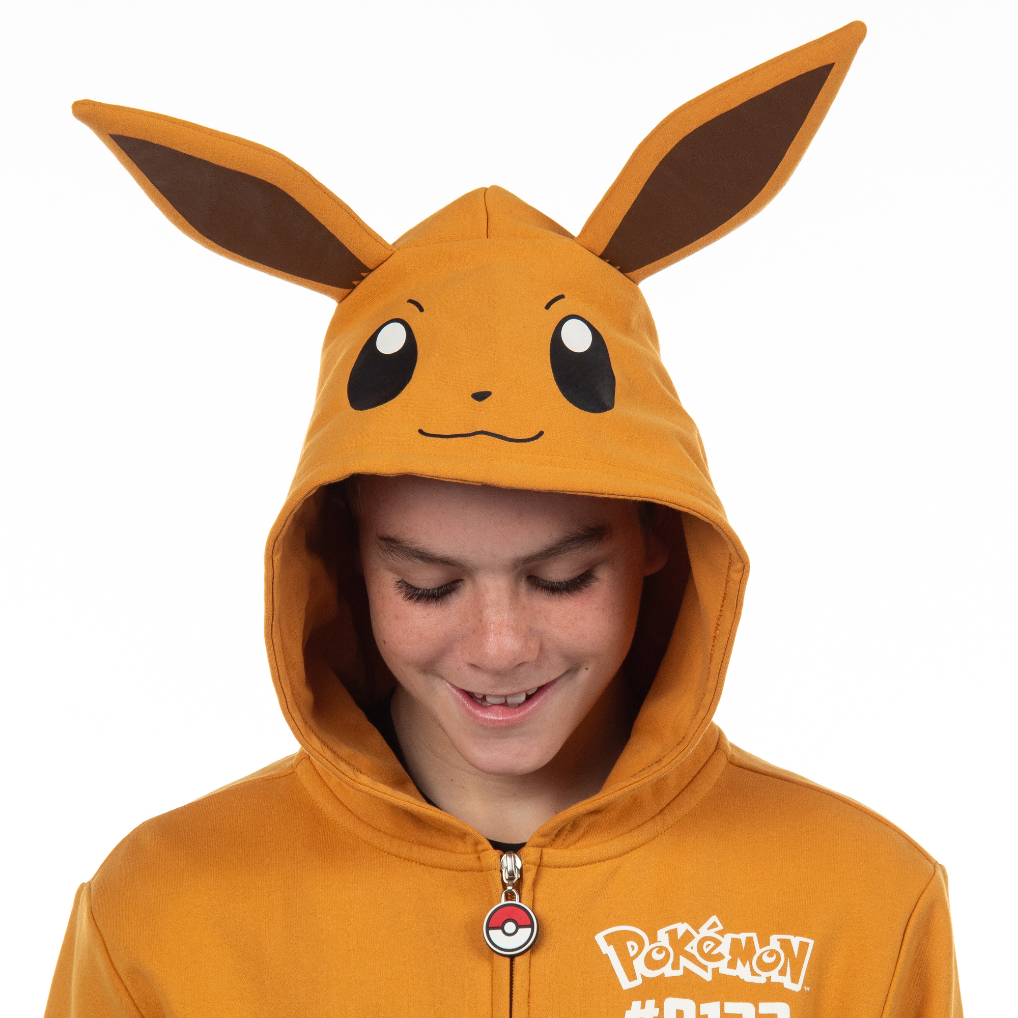Pokemon Hoodie Kids' Gen 01 Zip-Up 3-D Character Costume Hoodie - Picture 12 of 18