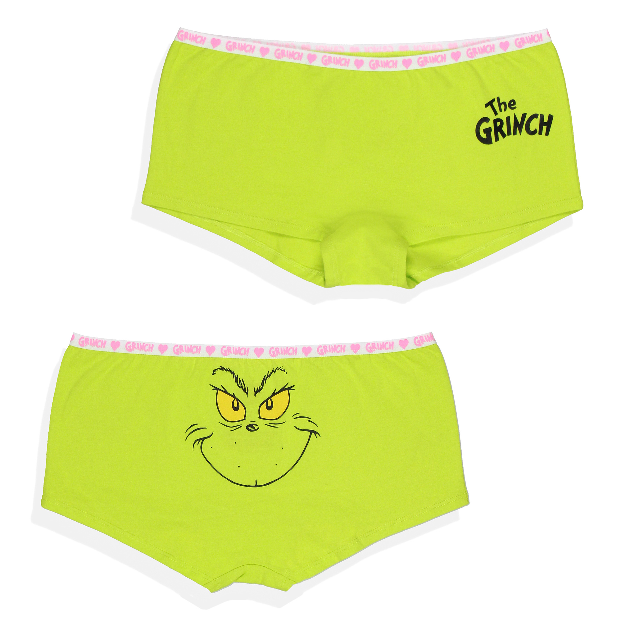 Dr Seuss The Grinch Women's 3-Pack Underwear Panties Boyshorts