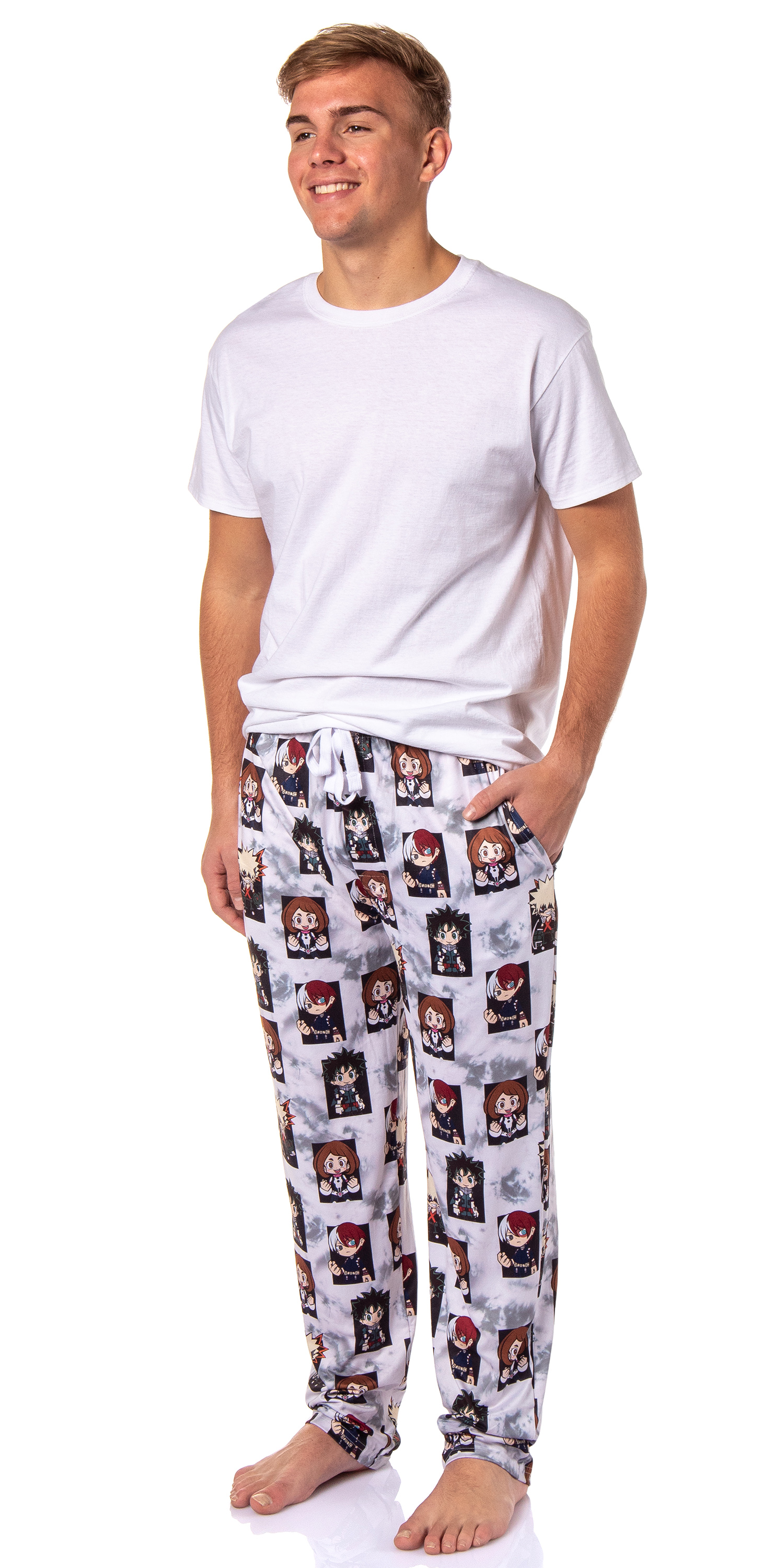 My Hero Academia Men's Pajama Pants Deku Bakugo Shoto Todoroki